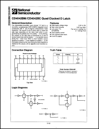 Click here to download CD4042MJ Datasheet
