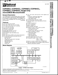 Click here to download COP888CLMHD3 Datasheet