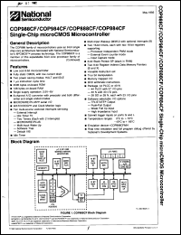 Click here to download COP888CFP-XE Datasheet