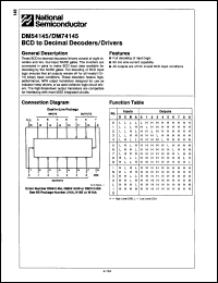 Click here to download DM74145J Datasheet