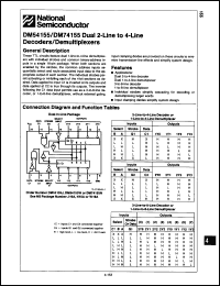 Click here to download DM54155W/883 Datasheet