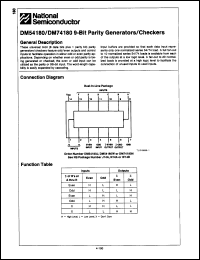 Click here to download DM54180J/883C Datasheet