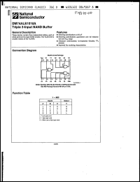 Click here to download DM54ALS1010AJ/883B Datasheet