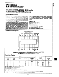 Click here to download DM54LS165J/883C Datasheet