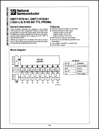 Click here to download DM77S181AJ/883B Datasheet