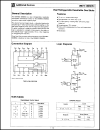 Click here to download DM7853W Datasheet