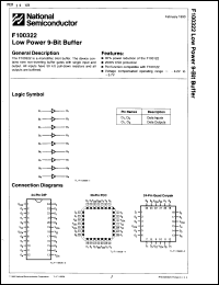 Click here to download F100322QC Datasheet