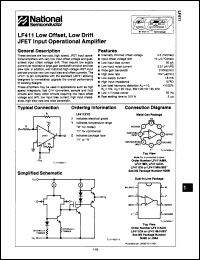 Click here to download LF411AMH/883C Datasheet