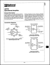 Click here to download LM709H/883C Datasheet