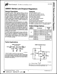Click here to download LM2931Z5.0 Datasheet