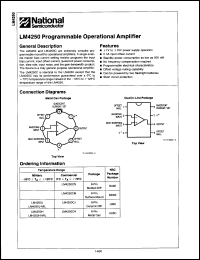 Click here to download LM4250J/883 Datasheet