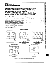 Click here to download MM54C10D/883 Datasheet