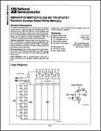 Click here to download MM54C910D Datasheet