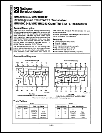 Click here to download MM74HC242J/A+ Datasheet