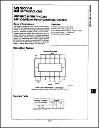 Click here to download MM74HC280M Datasheet