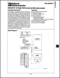 Click here to download NS16032N4 Datasheet