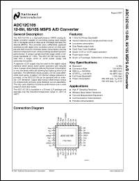 Click here to download ADC12C105EB Datasheet