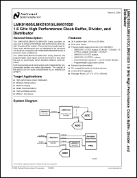 Click here to download LMK01010ISQX Datasheet