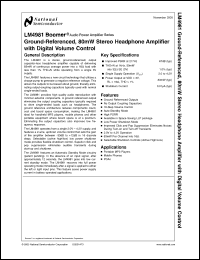 Click here to download LM4981SQ Datasheet