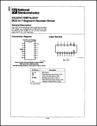 Click here to download DM74LS347 Datasheet