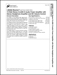 Click here to download LM4682SQ Datasheet