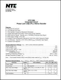 Click here to download NTE1206 Datasheet