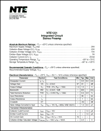 Click here to download NTE1221 Datasheet