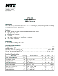 Click here to download NTE1433 Datasheet