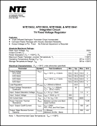 Click here to download NTE15040 Datasheet