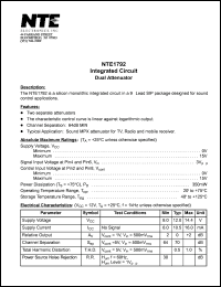 Click here to download NTE1792 Datasheet