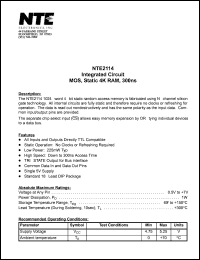 Click here to download NTE2114 Datasheet