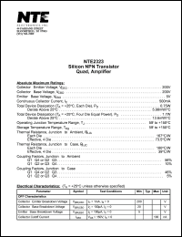 Click here to download NTE2323 Datasheet