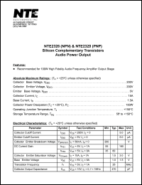 Click here to download NTE2329 Datasheet