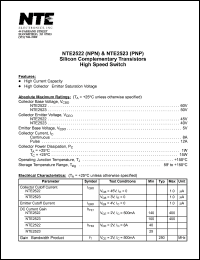 Click here to download NTE2522 Datasheet