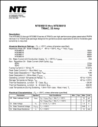 Click here to download NTE56015 Datasheet