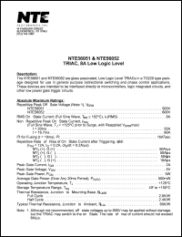 Click here to download NTE56051 Datasheet