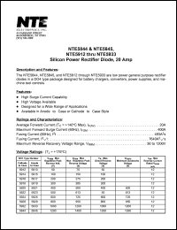 Click here to download NTE5844 Datasheet