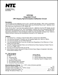 Click here to download NTE7062 Datasheet