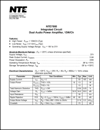 Click here to download NTE7068 Datasheet