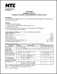 Click here to download NTE15029 Datasheet