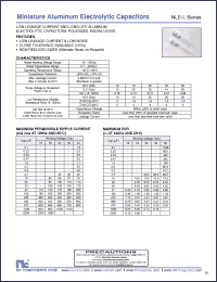 Click here to download NLE-LR22M106.3X11F Datasheet