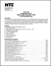 Click here to download NTE7186 Datasheet