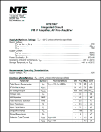 Click here to download NTE1057 Datasheet