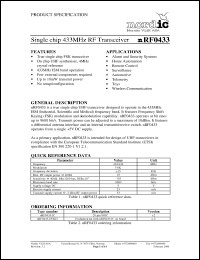 Click here to download nRF0433 Datasheet