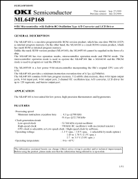 Click here to download ML64P168-NGP Datasheet