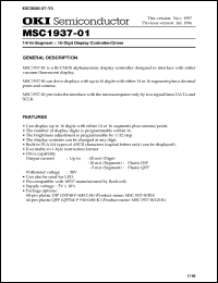 Click here to download MSC1937-01GS-K Datasheet