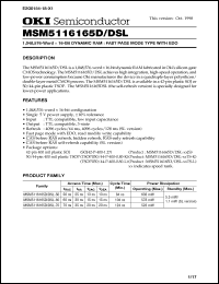 Click here to download MSM5116165D-50JS Datasheet