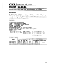 Click here to download MSM5116405A-80TS-K Datasheet