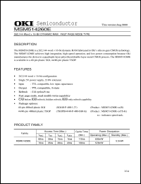 Click here to download MSM514260E-70JS Datasheet