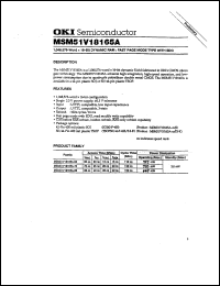 Click here to download MSM51V18165A-60TS-K Datasheet